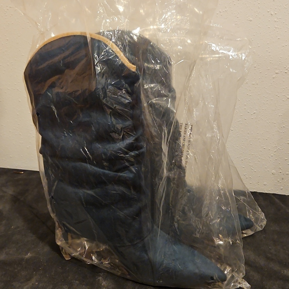 NWOT Nine West Faux Suede Womens Glitch Pointy Toe Slouchy Dress Boots Sz. 11 - Picture 9 of 9